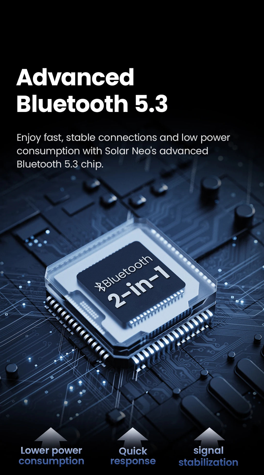 Reloj Inteligente Solar Neo con Pantalla HD, Control de Salud 24H y Llamadas