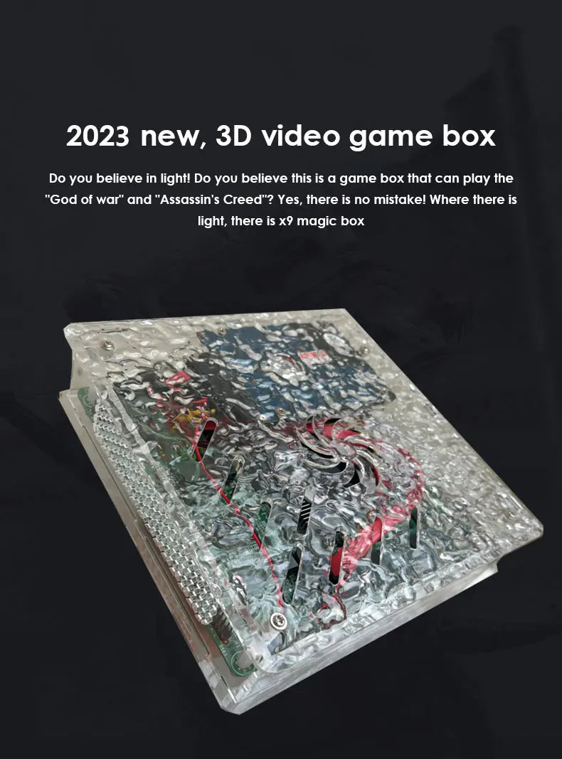 Consola de Juegos Retro LZAKMR X9 1TB con Más de 70,000 Juegos |   Más de 60 Emuladores |   Salida HD 4K |   Caja de Juegos para el Hogar Plug & Play para WII, PSP, PS2 y XBOX