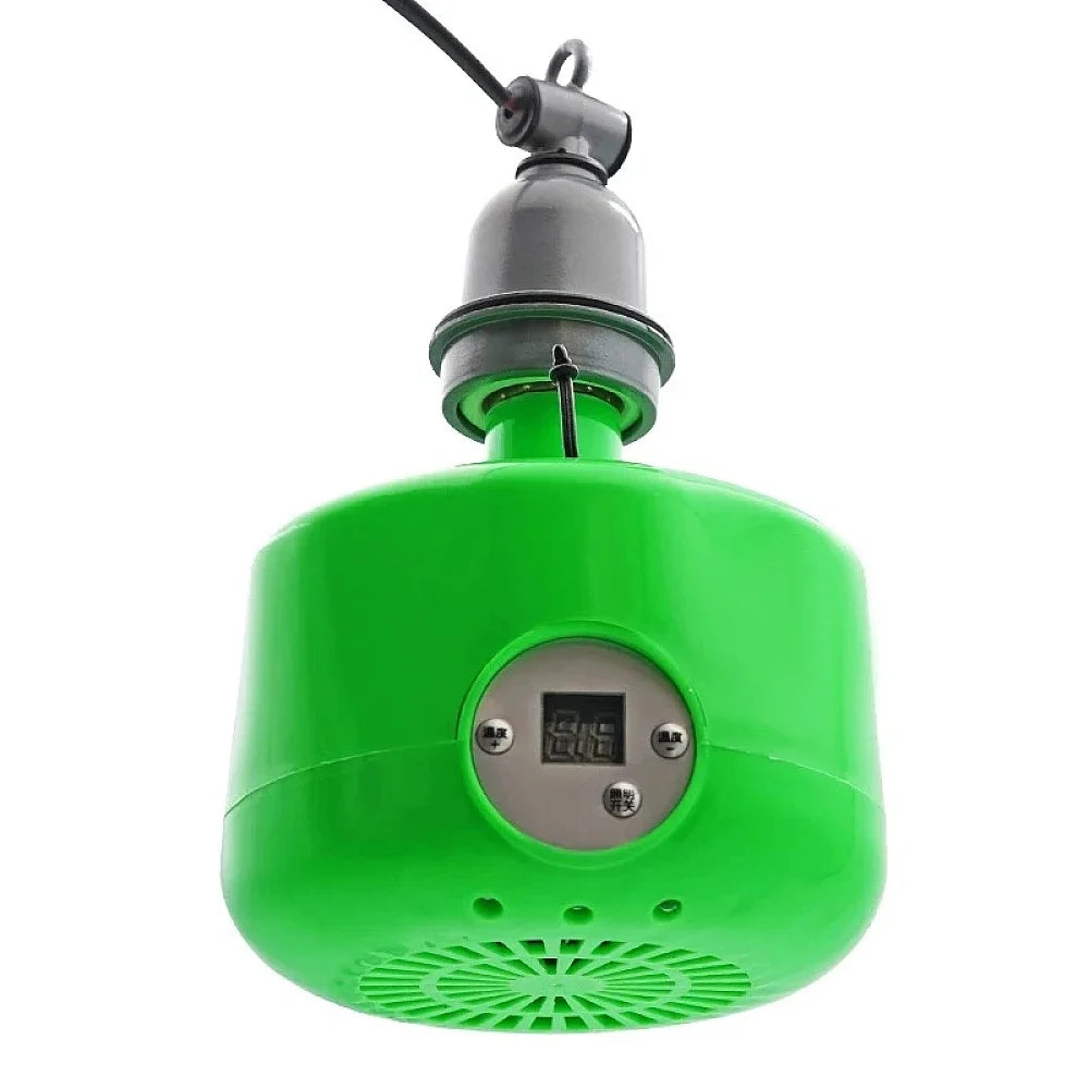 Lámpara Calefactora 220V con Control de Temperatura para Mascotas