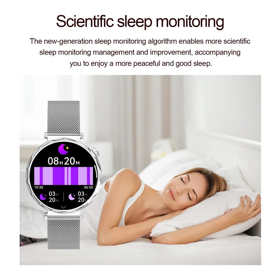 Reloj Inteligente Mujer AMOLED Bluetooth IP68