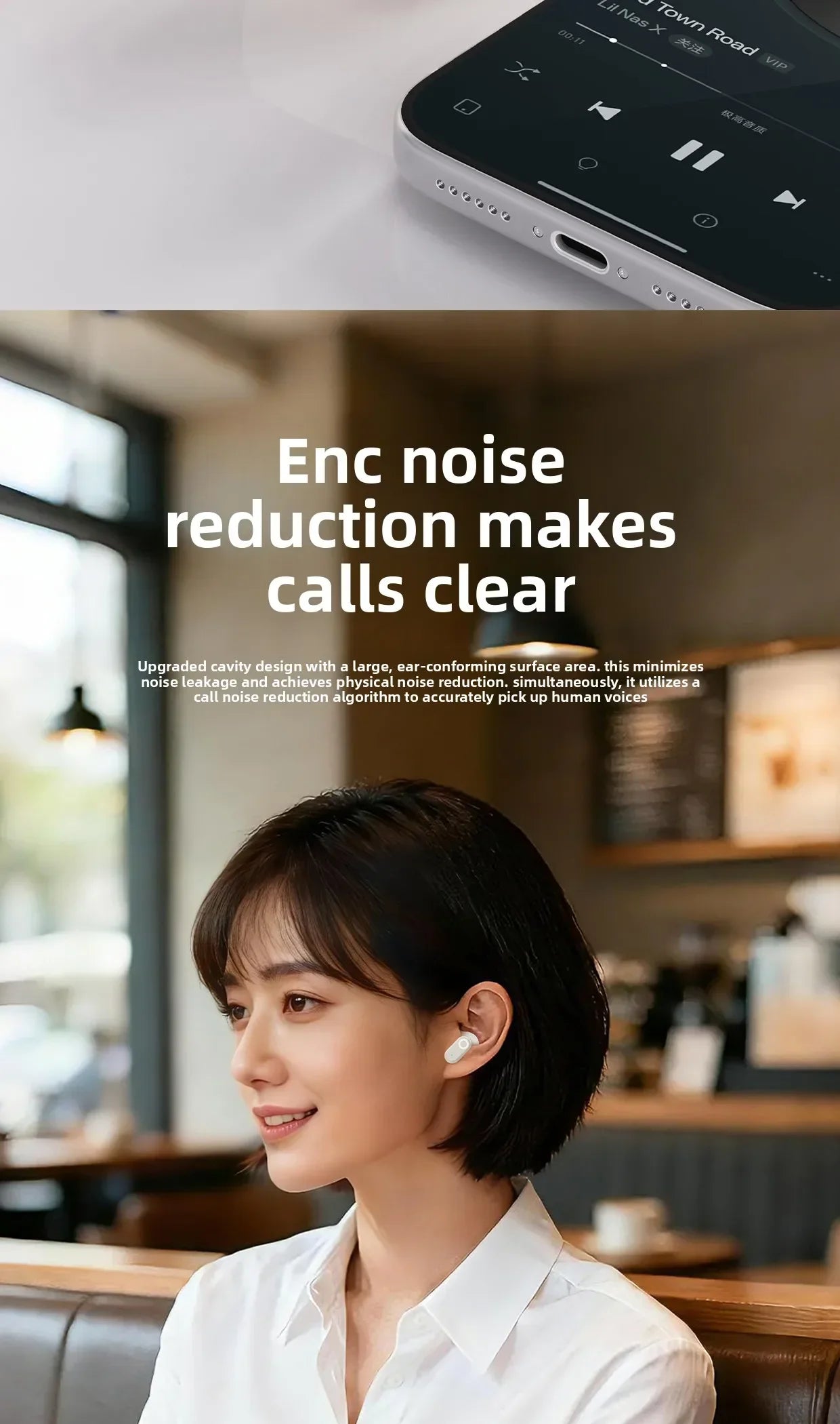 Auriculares inalámbricos Bluetooth 5.3 TWS con control táctil, larga duración de batería, bajos profundos, para juegos, modo dual, baja latencia.