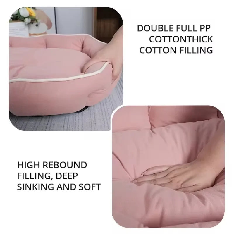 Cama y Sofá para Mascotas - Cojín Cálido para Perros y Gatos