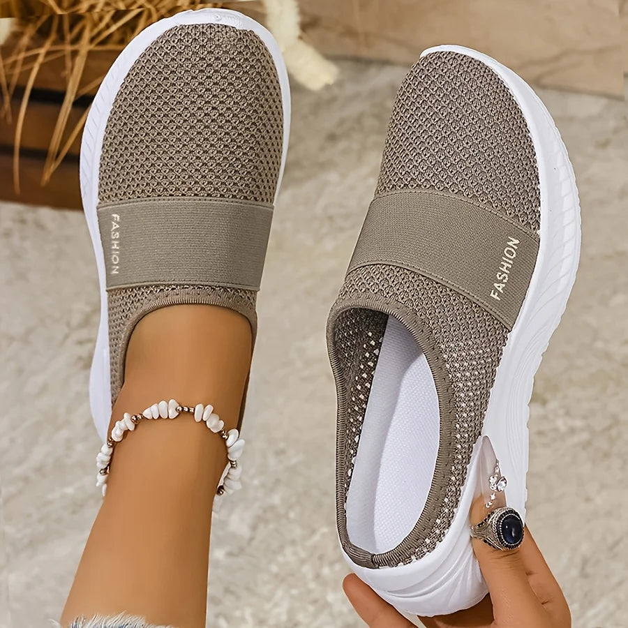 Zapatillas sin Cordones para Mujer - Tela Transpirable, Suela Ligera