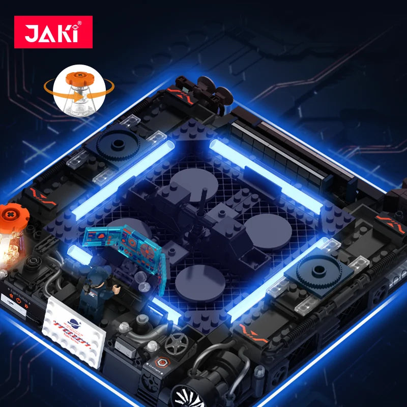Serie de exploración espacial JAKI, modelo de ensamblaje de bloques de construcción de módulo de núcleo de súper cohete avanzado Dawn, juguete de regalo de cumpleaños para niño