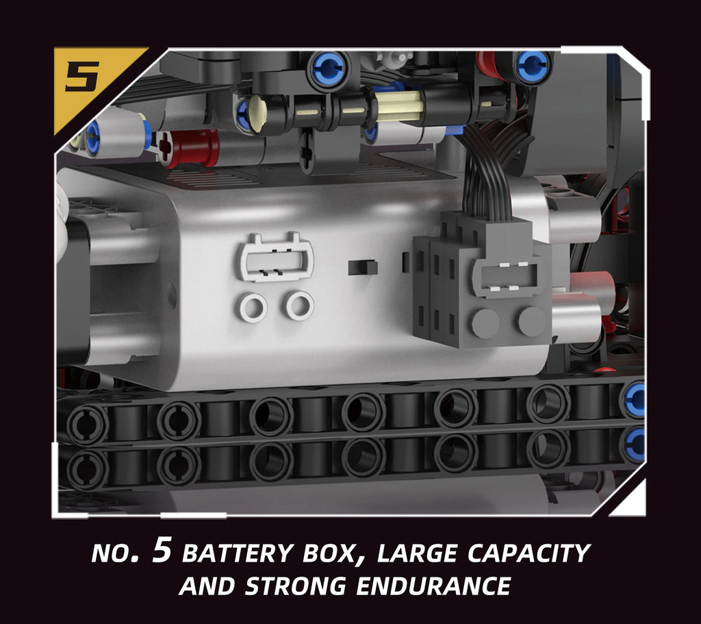 Juego de modelos de ensamblaje de bloques de construcción de motor V12 de 1610 Uds.-Kit MOC programable con control remoto por aplicación con luces y pulverización