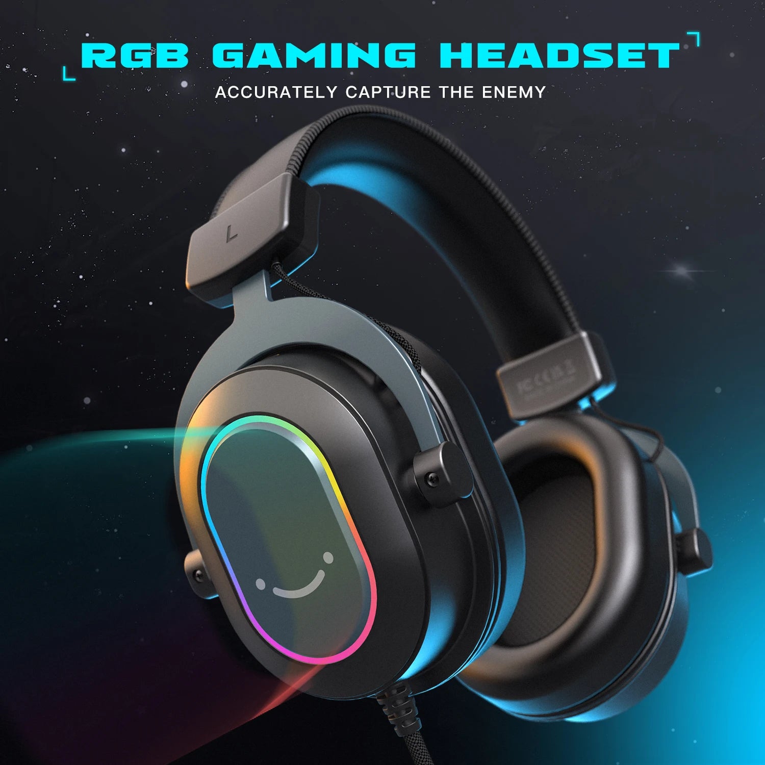 Auriculares Gaming FIFINE RGB con Micrófono y Sonido 7.1
