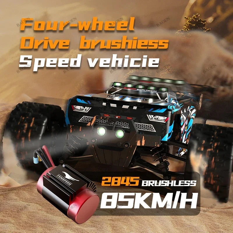 Coche teledirigido 1/14 4WD 2,4G, coche de Control remoto 550, cepillo de carbono, Motor fuerte de deriva, todoterreno, coche de carreras en el desierto, camión remoto, juguetes