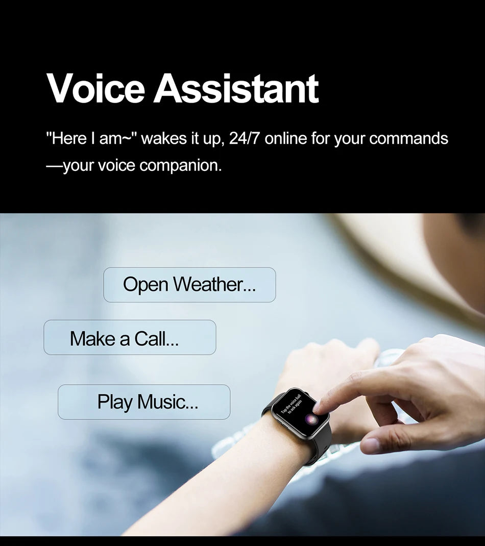 Reloj Inteligente con IA de Voz, IP68 y Llamadas Bluetooth