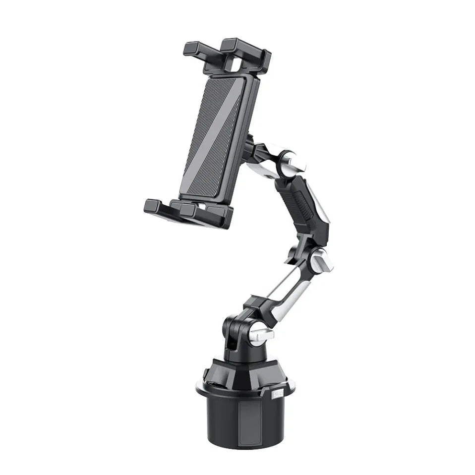Soporte para Vasos de Coche con Rotación de 360 Grados, Soporte para Vasos de Coche con Articulación Larga, Soporte para Teléfono Móvil, Tableta y Ordenador