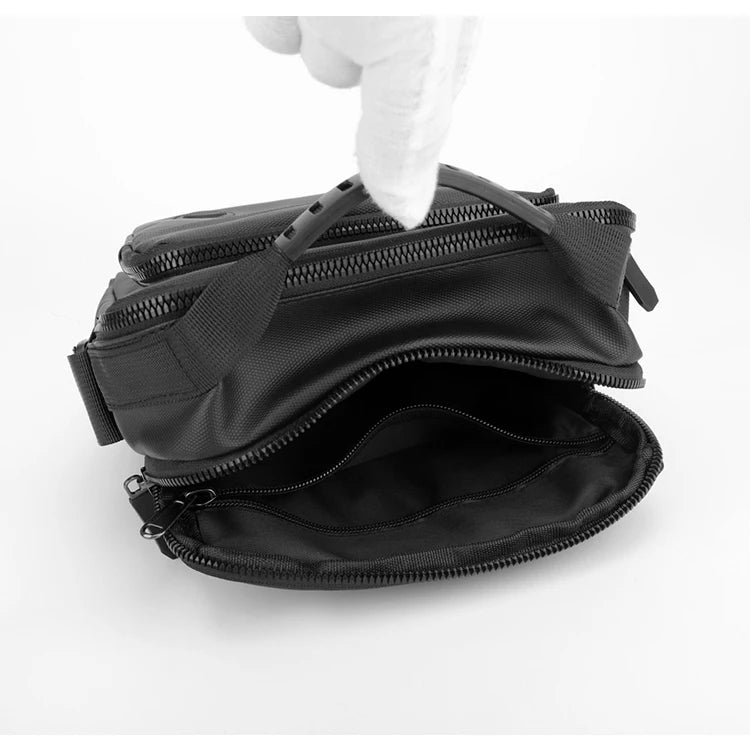 Bolso bandolera duradero, correa ajustable para el hombro, diseño multicapa, cremallera segura: bolsa de almacenamiento multifuncional