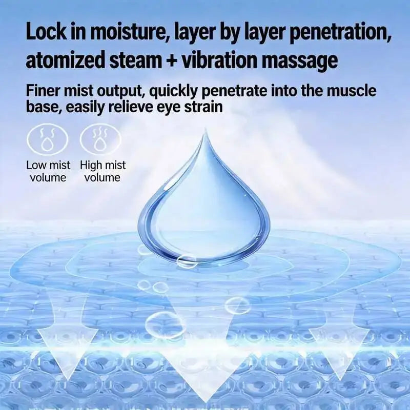 Masajeador de Ojos Eléctrico con Vapor Caliente y Bluetooth