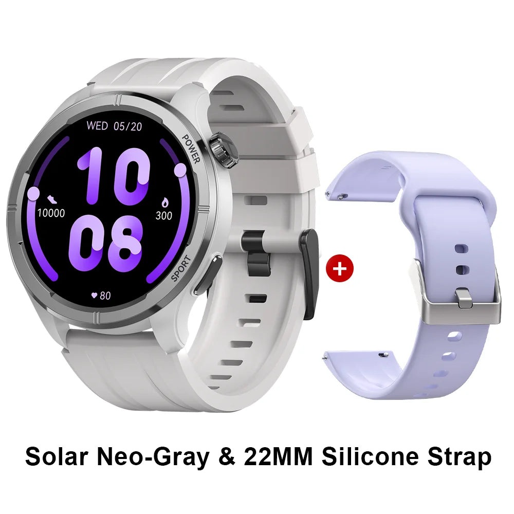 Reloj Inteligente Solar Neo con Pantalla HD, Control de Salud 24H y Llamadas