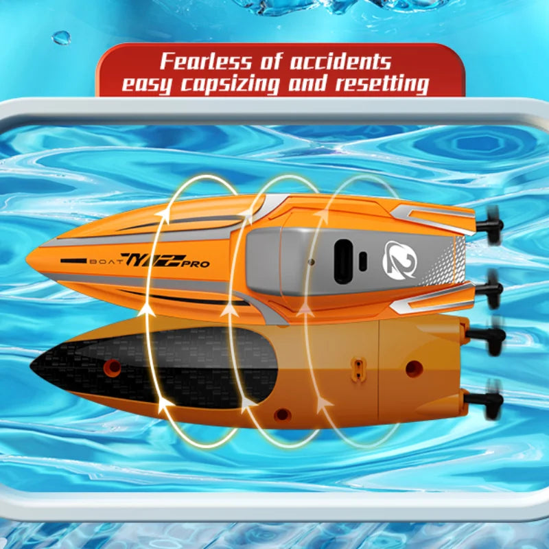 Barco RC de Alta Velocidad con Motor Dual y Control Remoto