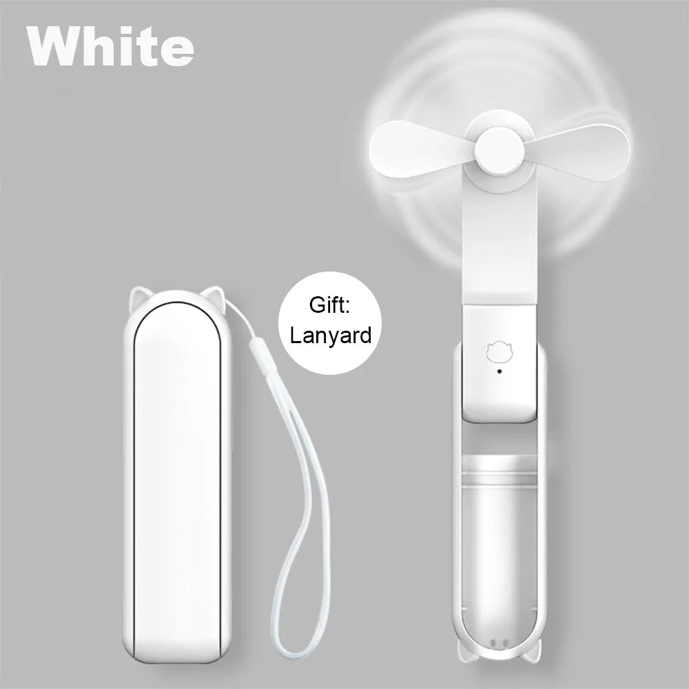 Mini Ventilador Portátil Plegable con Banco de Energía