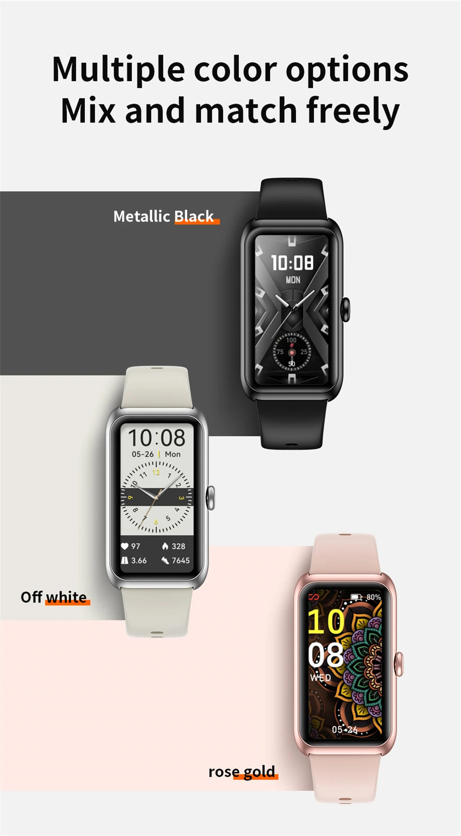 Reloj Inteligente LIGE Fitness Monitor Cardíaco y SpO2