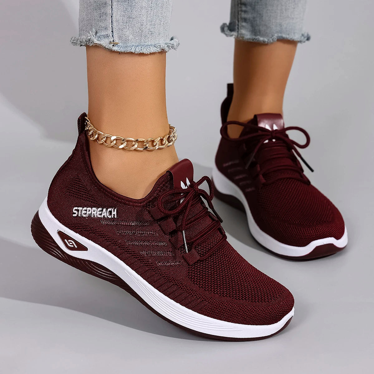 Zapatillas Deportivas Informales para Mujer con Cordones