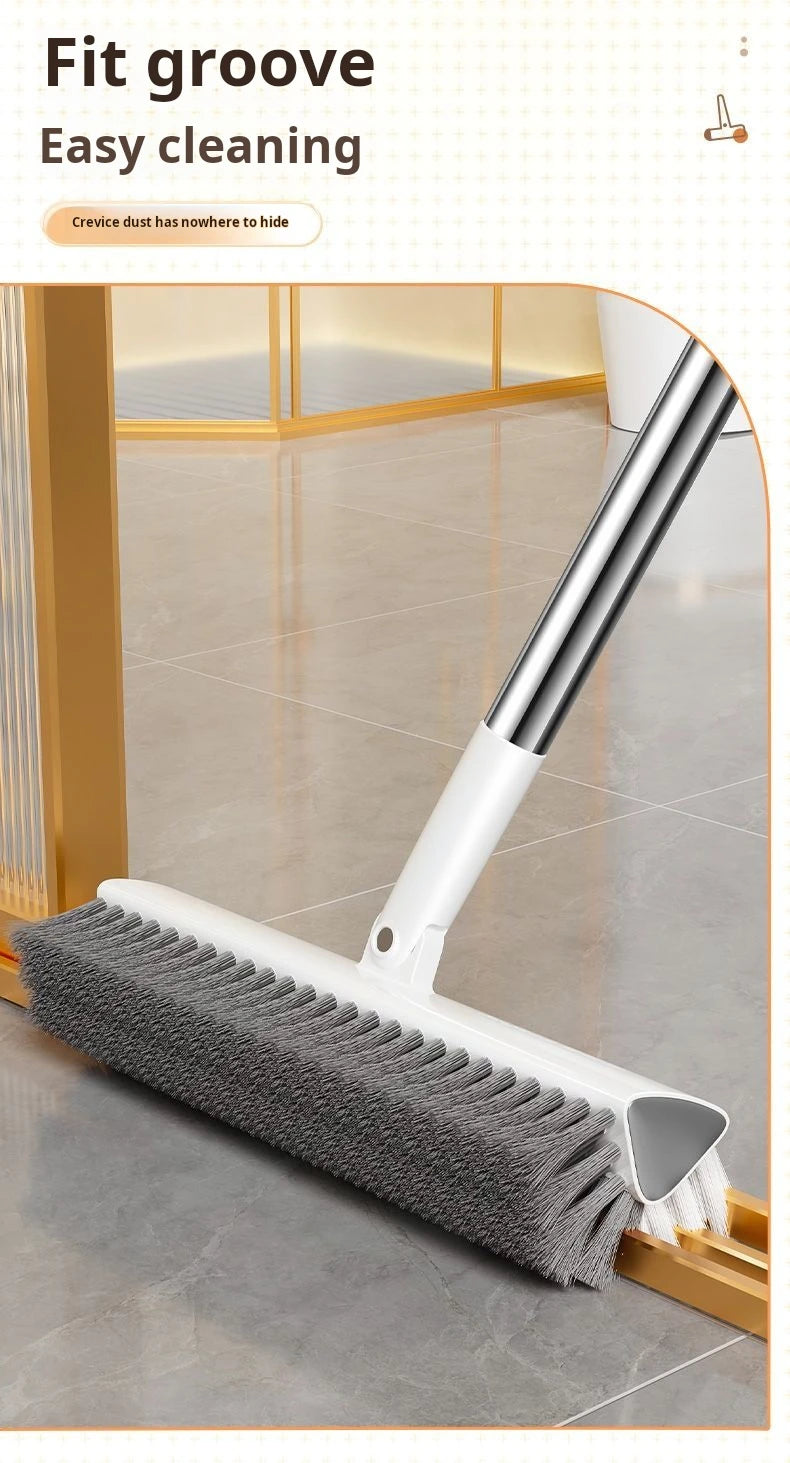 Cepillo de suelo multifuncional con mango largo extensible
