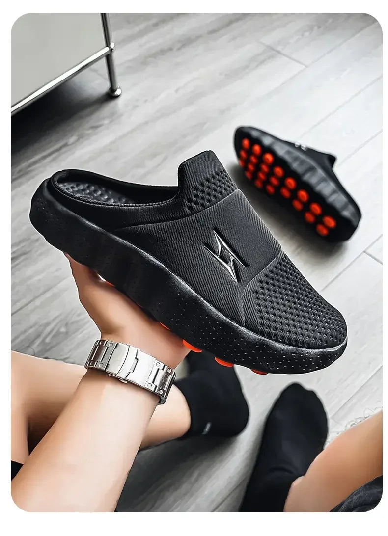 Mocasines casuales para hombre de tela transpirable y suela antideslizante