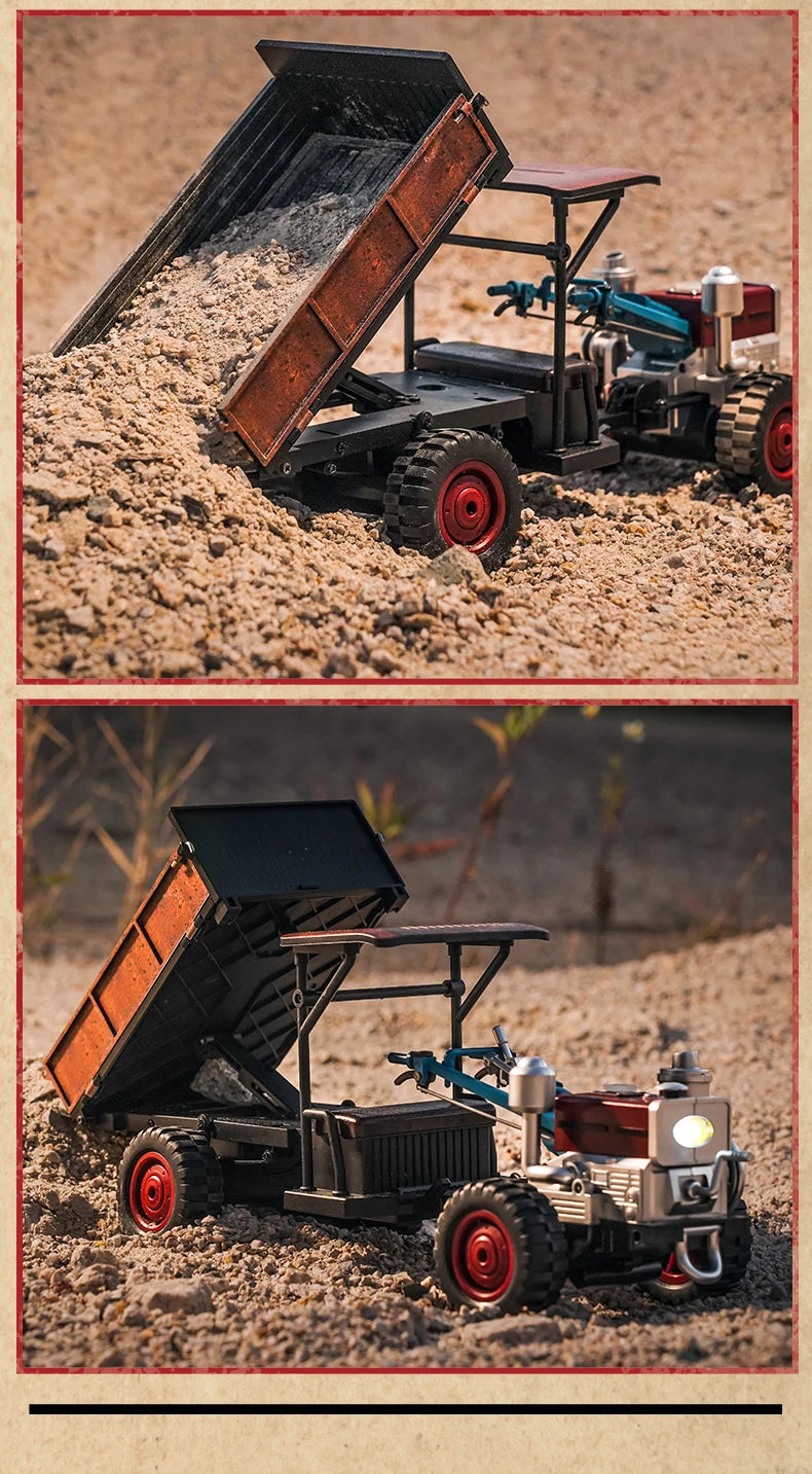 Tractor RC 4WD a Escala 1:18 con Sonidos y Luces, Control 2.4G
