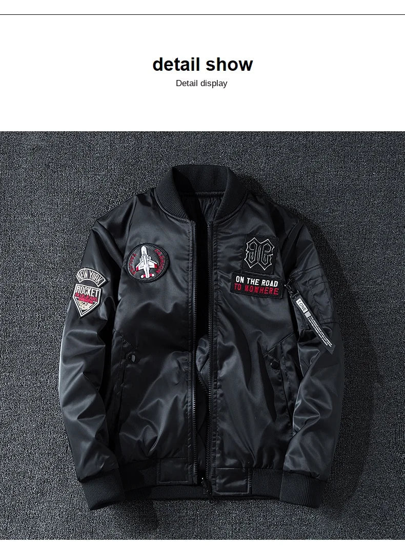 Campera MA1 Aviador para Hombre - Doble Cara Engrosada