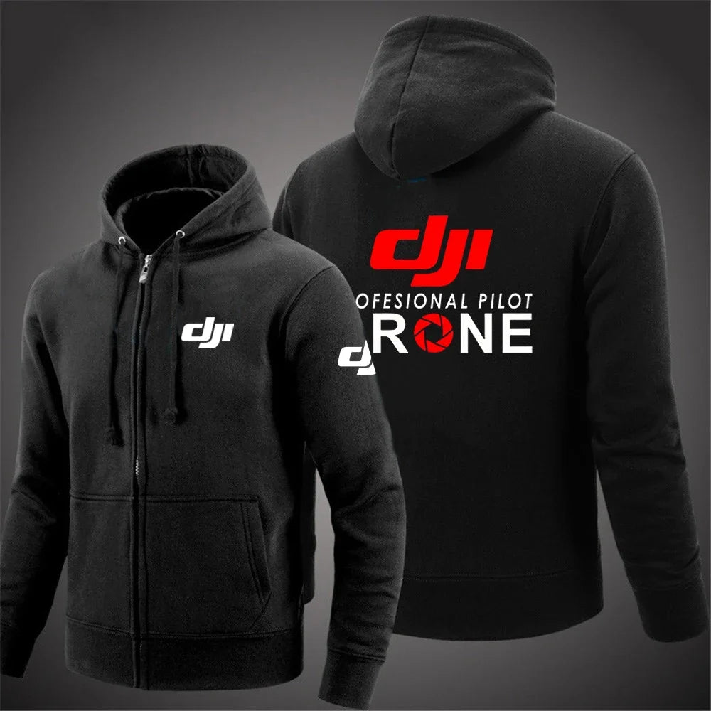 Sudadera con Capucha DJI Pilot para Hombre, Color Sólido