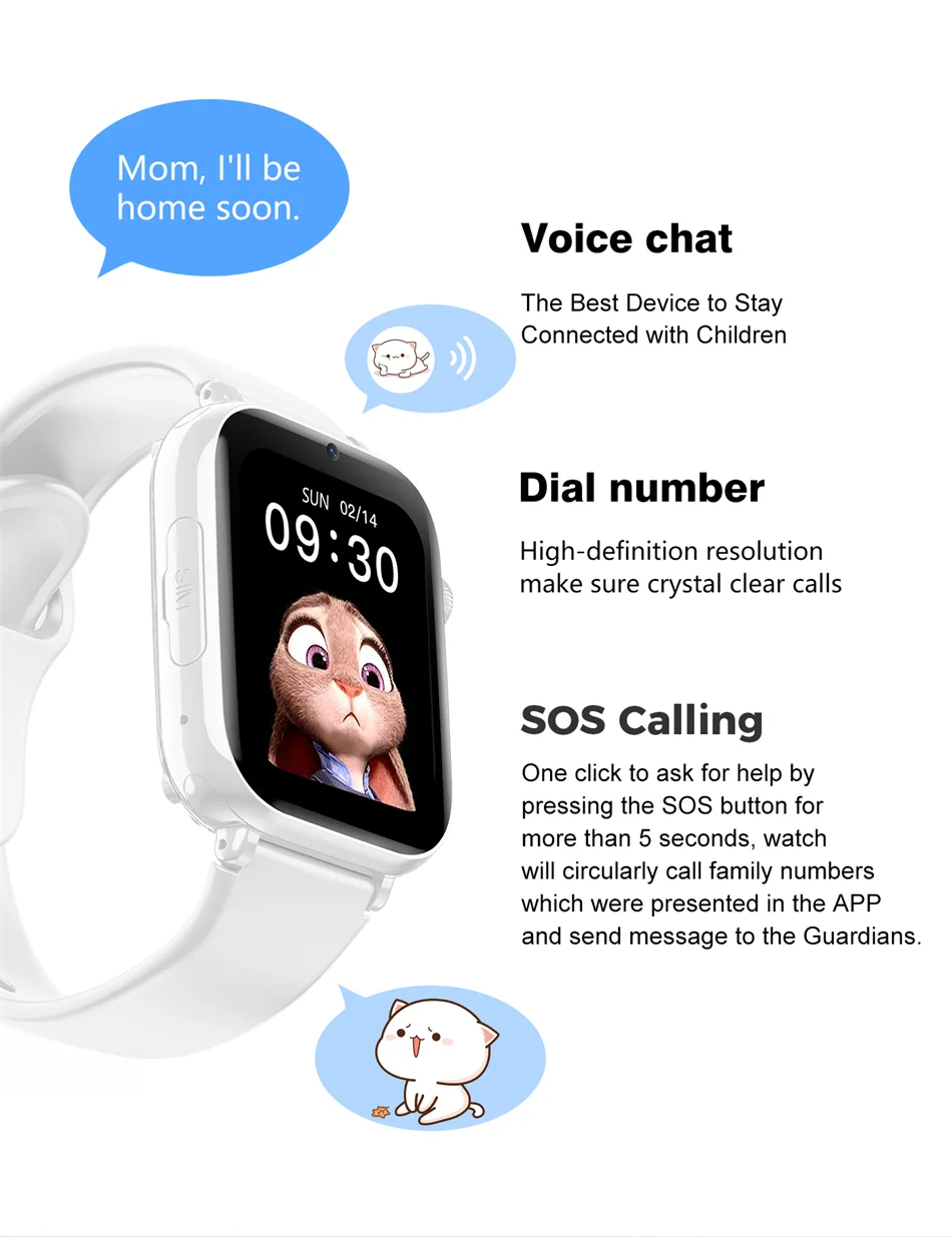 Reloj Inteligente Niños GPS 5G SOS Cámara