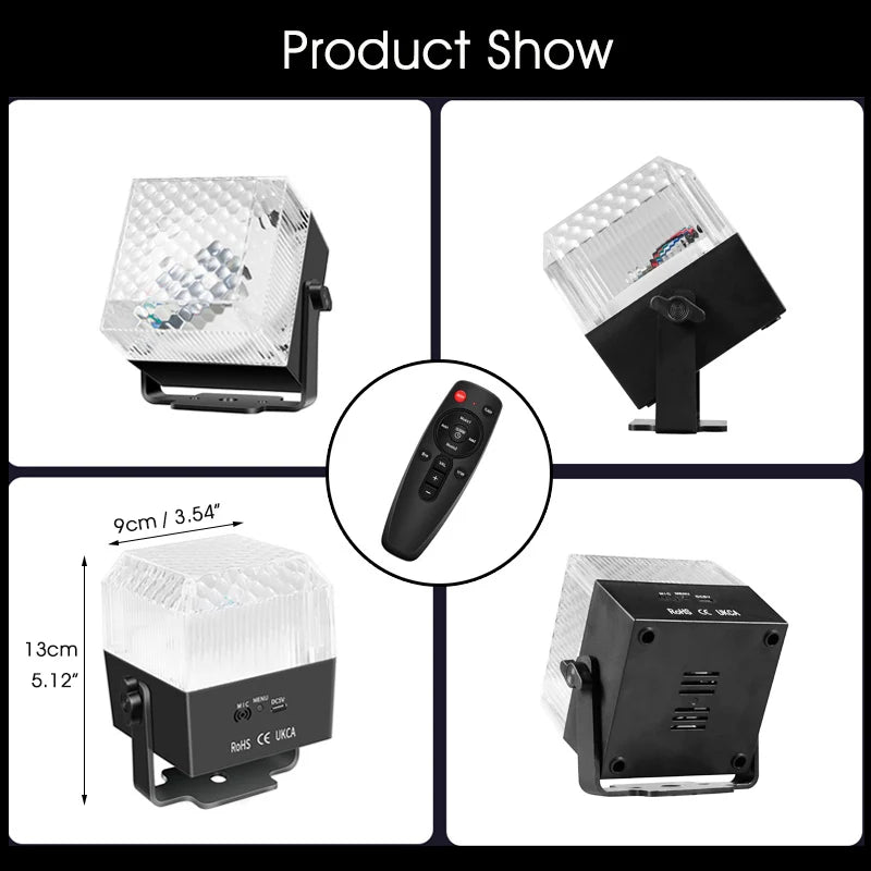 Luz LED Nocturna con Control Remoto para Fiesta