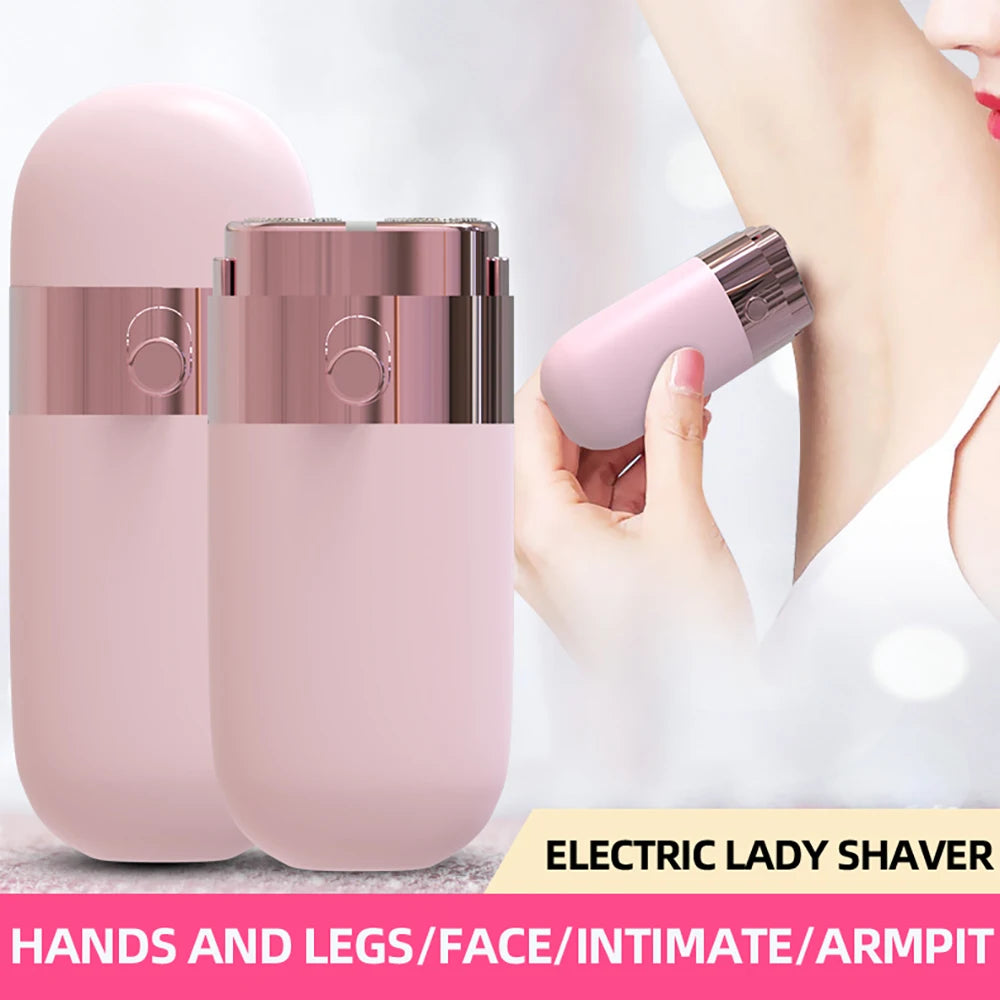 Mini Afeitadora Eléctrica Portátil para Mujer, Bikini y Cuerpo
