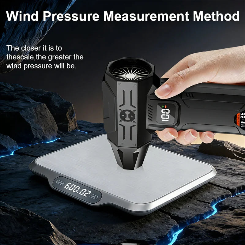 Soplador y aspirador turbo 2 en 1 para coche, hogar y PC, batería 10000 mAh