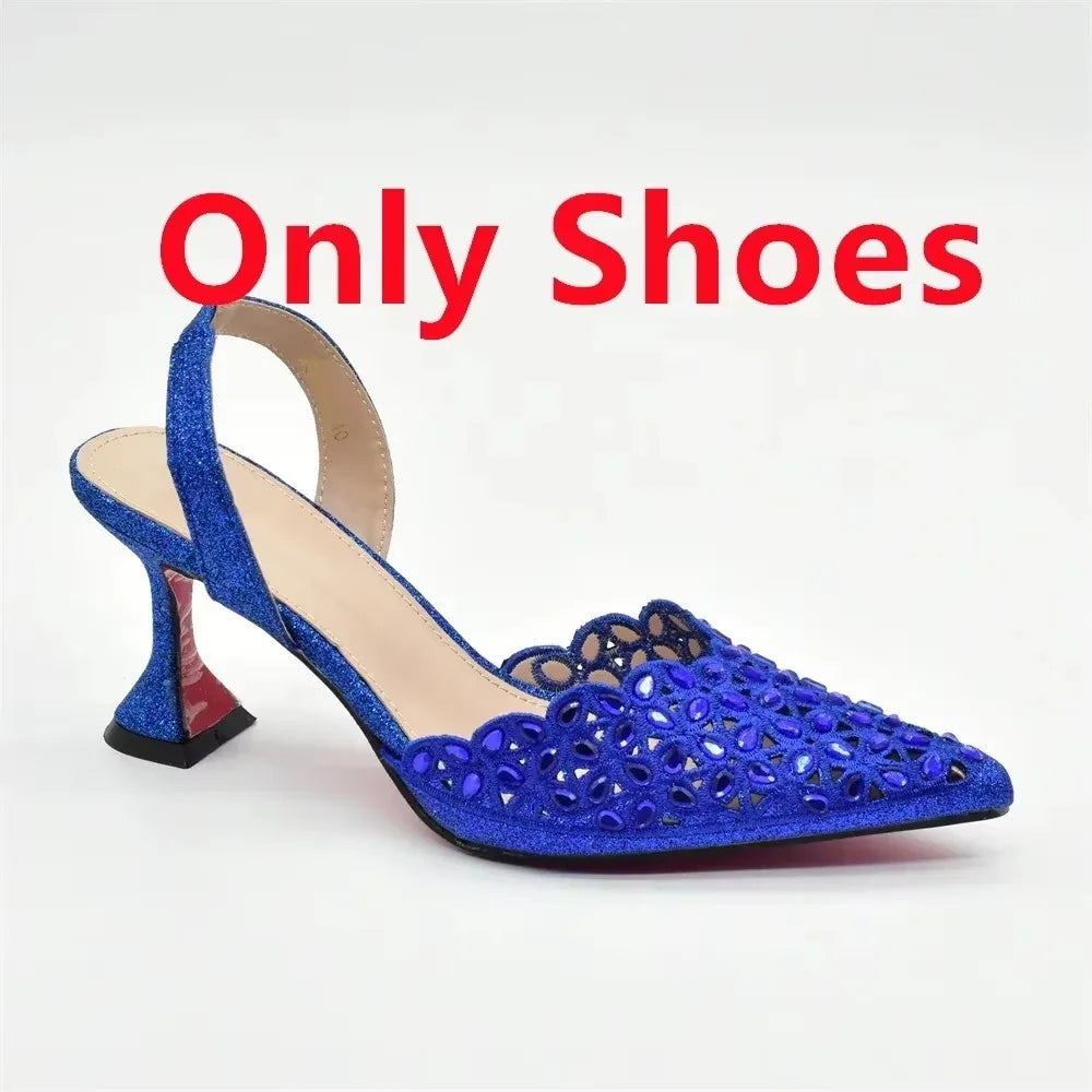 Zapatos de Tacón con Cartera para Mujer - Conjunto de Lujo para Fiestas