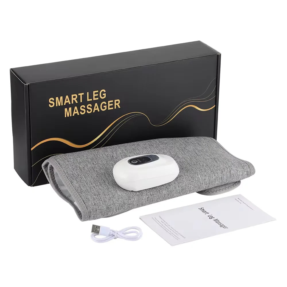 Eléctrica 360 °   Masajeador de pantorrilla con presión de aire, masaje inalámbrico de piernas, 3 modos de compresión de Airbag, relajación del músculo de la pantorrilla del pie, alivia la fatiga