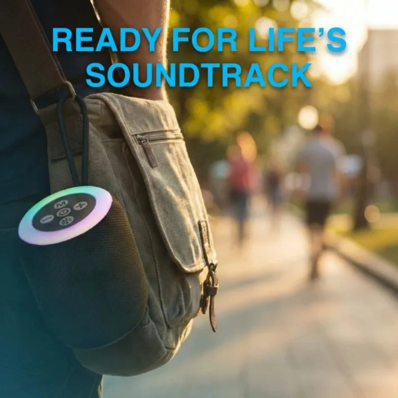 Parlante Bluetooth Portátil con Luces RGB y Sonido 5W