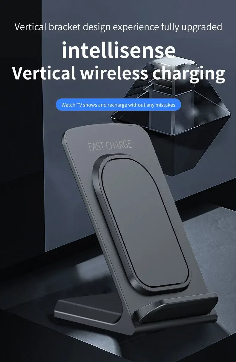 Base de Carga Inalámbrica para Escritorio, Soporte para Teléfono, Compatible con iPhone 17~12, Samsung S25 S24, Xiaomi, Estación de Carga Rápida para Smartphone