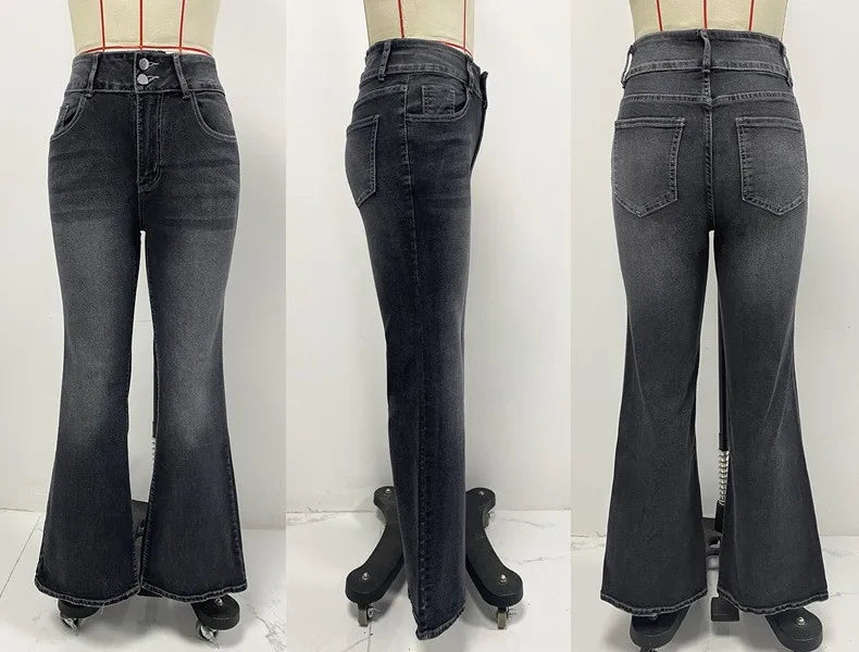 Pantalones de Mezclilla Elástica para Mujer