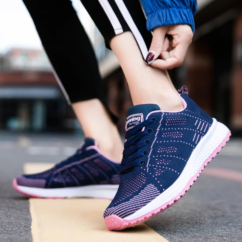 YRZL Zapatillas de deporte para hombre, zapatillas de deporte transpirables de malla cómodas y ligeras a la moda, zapatos deportivos para parejas, zapatos de tenis al aire libre para hombres