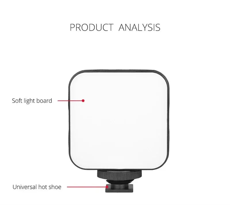 Mini Luz LED de Relleno Portátil para Video y Selfie
