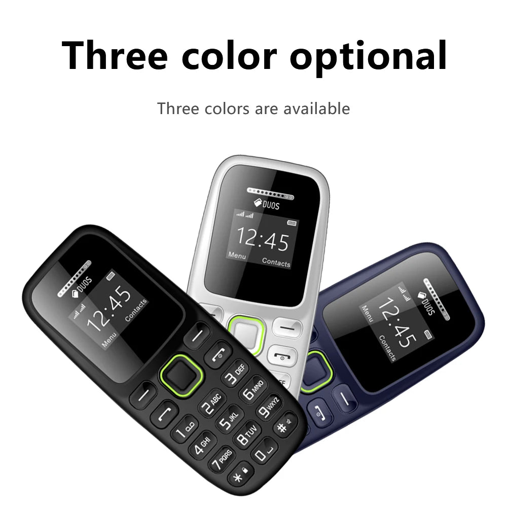 BM310 teléfonos móviles pequeños desbloqueados auriculares Bluetooth teléfono baja radiación grabación automática de llamadas Dual SIM teléfono celular pequeño