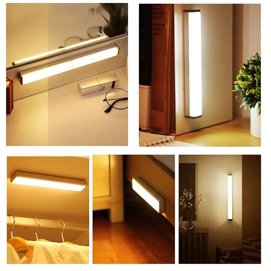 Barra de Luz LED Recargable con Sensor de Movimiento