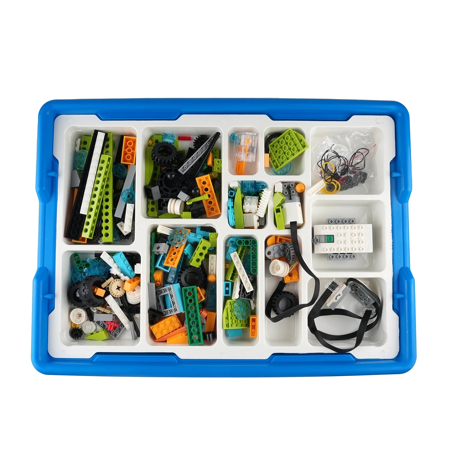 Juego de bloques de construcción robóticos de 280 Uds., juguete educativo de construcción STEM con caja organizadora y ladrillos manuales, regalo para niños
