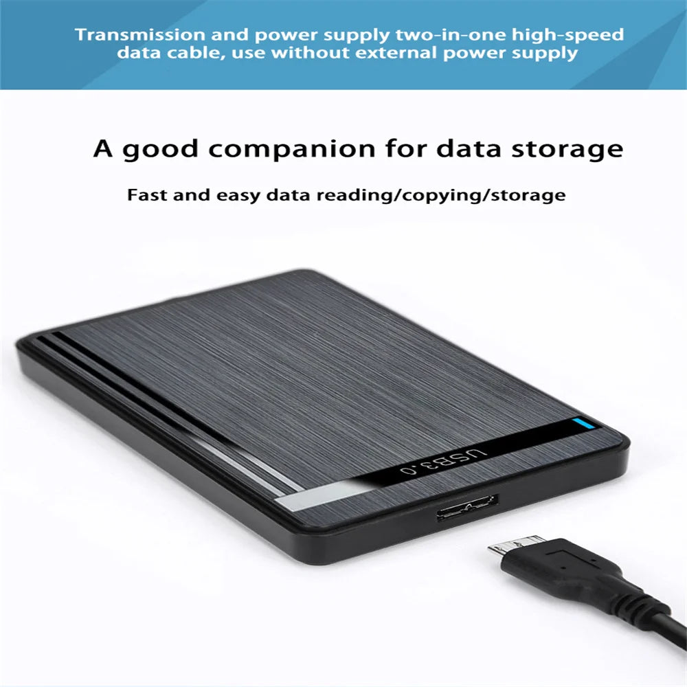 Caja de disco duro SATA USB 2,0 de 2,5 pulgadas, carcasa portátil para disco duro externo, para SSD, para disco duro, para ordenador portátil, PC, escritorio, uso en el hogar y la Oficina
