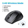 Mouse inalámbrico UGREEN silencioso 1600DPI con receptor USB 2.4GHz