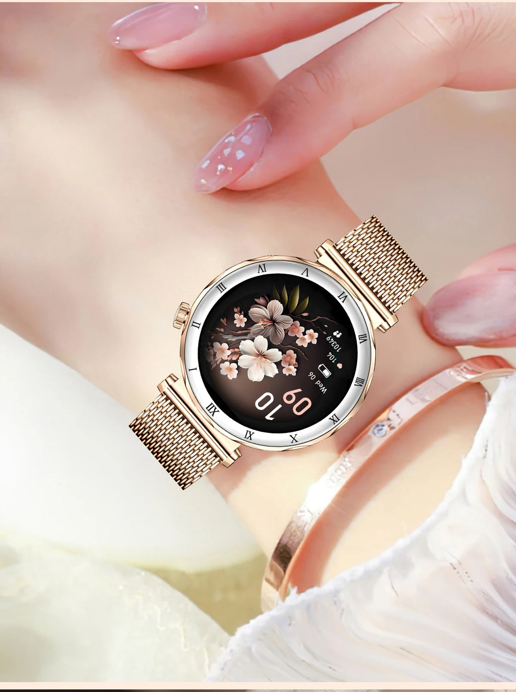 LIGE Reloj Inteligente Ultrafino 6.2mm Mujer