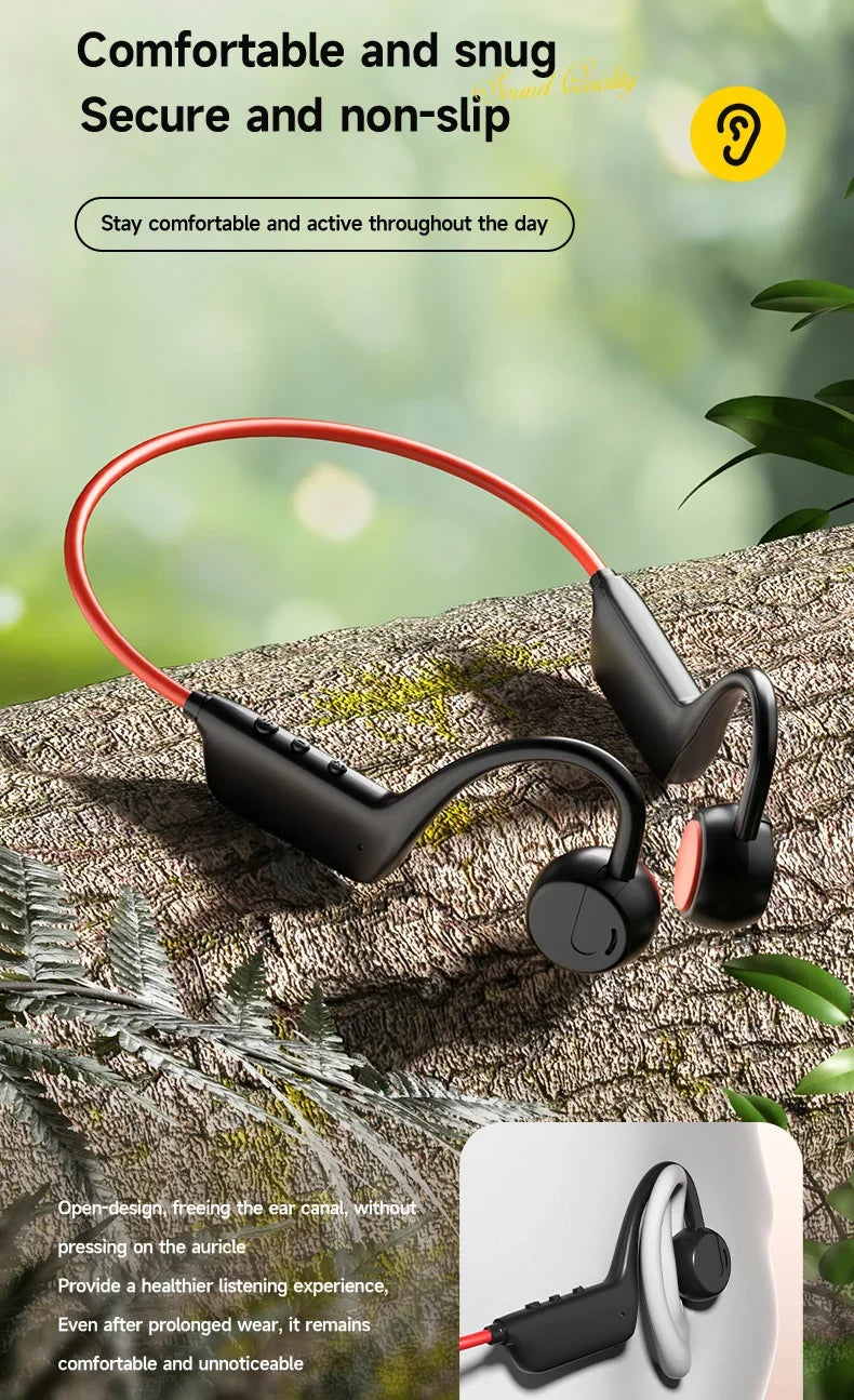 Auriculares de Conducción Ósea IPX8 Bluetooth Deportivos