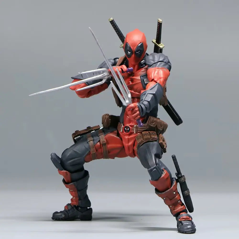 INCREDIBLE YAMAGUCHI Deadpool & Wolverine 2,0 figura de acción gris mutantes articulación móvil KAIYODO Wade modelo película juguetes para niños regalo