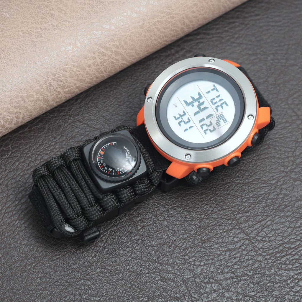 Reloj Digital Deportivo SHIYUNME con Brújula, Termómetro y LED Militar