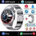 2025 nuevo reloj inteligente para hombres pantalla AMOLED GPS trayectoria de movimiento ritmo cardíaco llamadas Bluetooth SmartWatch impermeable