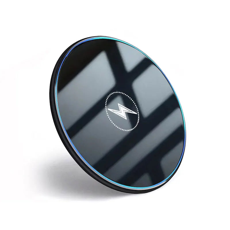 Cargador Inalámbrico de Escritorio con Luz LED para iPhone 17 16 15 14 13 12 Pro Max, Airpods Pro, Estación de Carga Rápida para Samsung Xiaomi