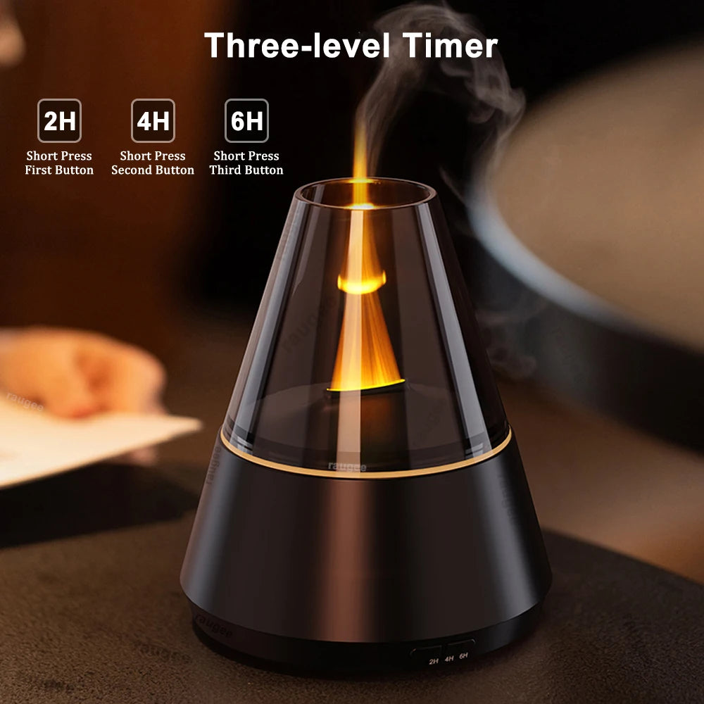 Humidificador USB mini con difusor de aromas y luz nocturna de 7 colores
