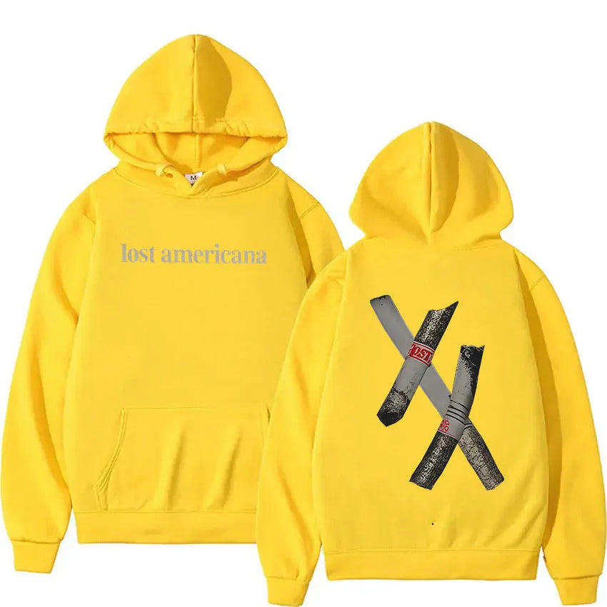Sudadera MGK Lost Americana Tour, Hip Hop Vintage Oversize