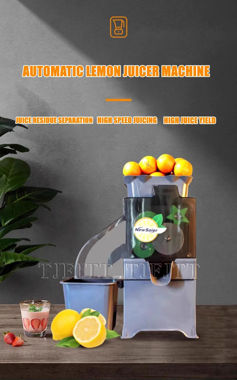 Exprimidor Eléctrico Comercial Automático 200W Alta Velocidad